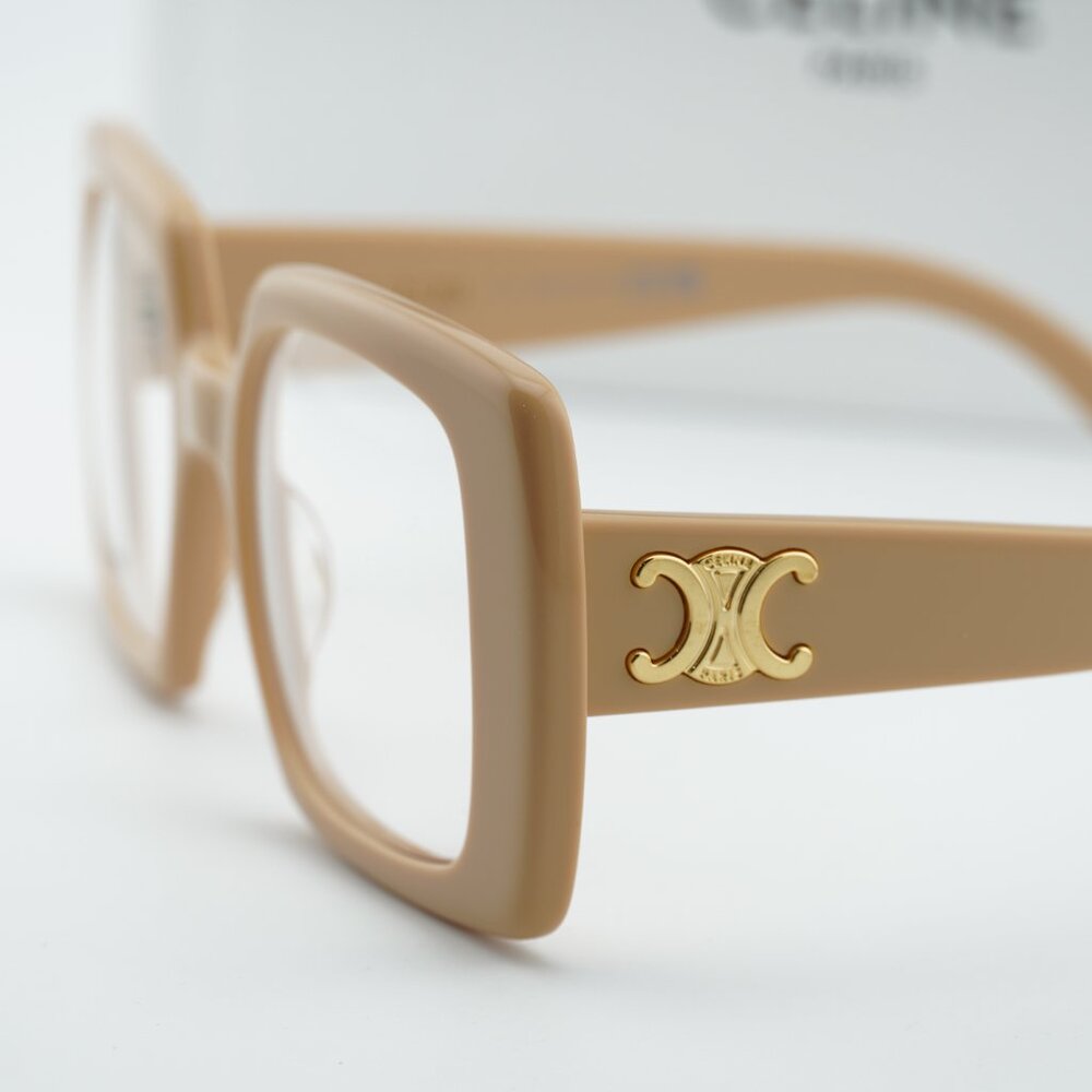 Celine CL50121I 057 Square Eyeglasses – Shiny Nude 51mm - Picture 8 of 10